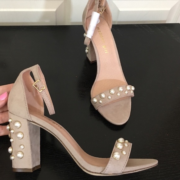 Steve Madden pearl taupe heels - Picture 3 of 8